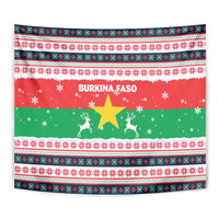 Christmas Burkina Faso Tapestry Reindeer Star Design - Wonder Print Shop