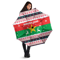Christmas Burkina Faso Umbrella Reindeer Star Design - Wonder Print Shop