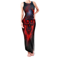 Horror Skull Family Matching Tank Maxi Dress and Hawaiian Shirt If Karma Doesn't Hit You Trust me I Will - Wonder Print Shop