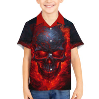 Horror Skull Family Matching Tank Maxi Dress and Hawaiian Shirt If Karma Doesn't Hit You Trust me I Will - Wonder Print Shop