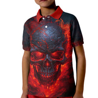 Horror Skull Kid Polo Shirt If Karma Doesn't Hit You Trust me I Will - Wonder Print Shop