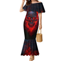 Horror Skull Mermaid Dress If Karma Doesn't Hit You Trust me I Will - Wonder Print Shop