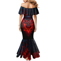 Horror Skull Mermaid Dress If Karma Doesn't Hit You Trust me I Will - Wonder Print Shop