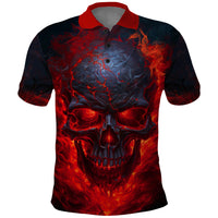 Horror Skull Polo Shirt If Karma Doesn't Hit You Trust me I Will - Wonder Print Shop