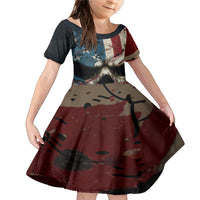 American Flag Skull Family Matching Mermaid Dress and Hawaiian Shirt I'm Not Anti - Social I'm Just Not User Friendly - Wonder Print Shop