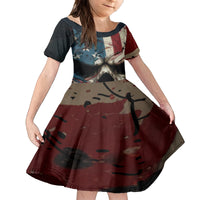 American Flag Skull Family Matching Off Shoulder Maxi Dress and Hawaiian Shirt I'm Not Anti - Social I'm Just Not User Friendly - Wonder Print Shop