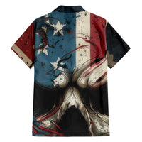 American Flag Skull Family Matching Off Shoulder Maxi Dress and Hawaiian Shirt I'm Not Anti - Social I'm Just Not User Friendly - Wonder Print Shop