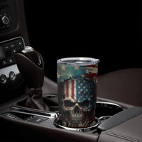 American Flag Skull Tumbler Cup I'm Not Anti - Social I'm Just Not User Friendly - Wonder Print Shop