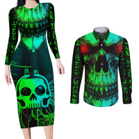 I Fing Hate These People Couples Matching Long Sleeve Bodycon Dress and Long Sleeve Button Shirts - Wonder Print Shop