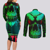 I Fing Hate These People Couples Matching Long Sleeve Bodycon Dress and Long Sleeve Button Shirts - Wonder Print Shop