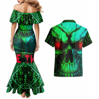 I Fing Hate These People Couples Matching Mermaid Dress and Hawaiian Shirt - Wonder Print Shop