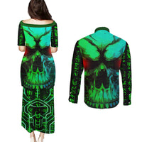 I Fing Hate These People Couples Matching Puletasi Dress and Long Sleeve Button Shirts - Wonder Print Shop