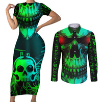 I Fing Hate These People Couples Matching Short Sleeve Bodycon Dress and Long Sleeve Button Shirts - Wonder Print Shop