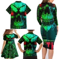 I Fing Hate These People Family Matching Long Sleeve Bodycon Dress and Hawaiian Shirt - Wonder Print Shop