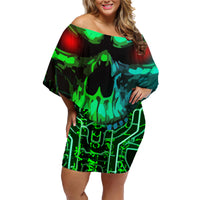 I Fing Hate These People Family Matching Off Shoulder Short Dress and Hawaiian Shirt - Wonder Print Shop