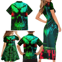 I Fing Hate These People Family Matching Short Sleeve Bodycon Dress and Hawaiian Shirt - Wonder Print Shop