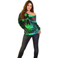 I Fing Hate These People Off Shoulder Sweater - Wonder Print Shop