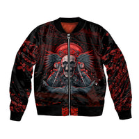 Skull Biker Bomber Jacket Legend Never Die - Wonder Print Shop