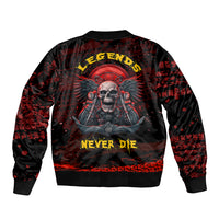 Skull Biker Bomber Jacket Legend Never Die - Wonder Print Shop