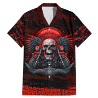 Skull Biker Family Matching Mermaid Dress and Hawaiian Shirt Legend Never Die - Wonder Print Shop