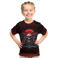 Skull Biker Kid T Shirt Legend Never Die - Wonder Print Shop