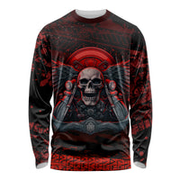 Skull Biker Long Sleeve Shirt Legend Never Die - Wonder Print Shop