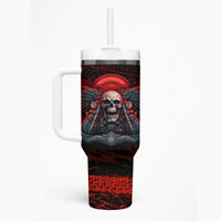 Skull Biker Tumbler With Handle Legend Never Die - Wonder Print Shop