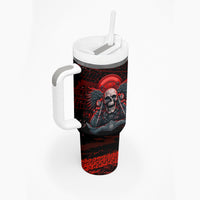 Skull Biker Tumbler With Handle Legend Never Die - Wonder Print Shop