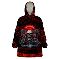 Skull Biker Wearable Blanket Hoodie Legend Never Die - Wonder Print Shop