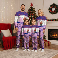 Costa Rica Christmas Pajama Set with Santa Claus Pink Orchid Tree National Emblem and Festive Pattern Design - Wonder Print Shop