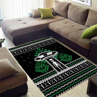 Alien Christmas Area Rug Xmas Holiday Patterns - Wonder Print Shop