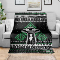 Alien Christmas Blanket Xmas Holiday Patterns - Wonder Print Shop