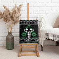 Alien Christmas Canvas Wall Art Xmas Holiday Patterns - Wonder Print Shop