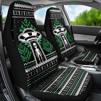 Alien Christmas Car Seat Cover Xmas Holiday Patterns - Wonder Print Shop