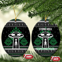 Alien Christmas Ceramic Ornament Xmas Holiday Patterns - Wonder Print Shop