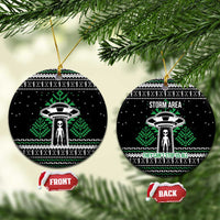 Alien Christmas Ceramic Ornament Xmas Holiday Patterns - Wonder Print Shop