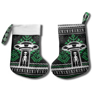 Alien Christmas Stocking Xmas Holiday Patterns - Wonder Print Shop
