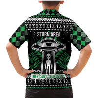 Alien Christmas Family Matching Mermaid Dress and Hawaiian Shirt Xmas Holiday Patterns - Wonder Print Shop