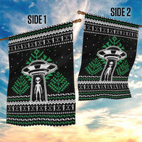 Alien Christmas Garden Flag Xmas Holiday Patterns - Wonder Print Shop
