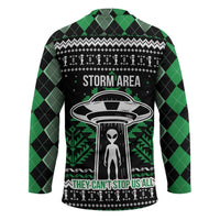 Alien Christmas Hockey Jersey Xmas Holiday Patterns - Wonder Print Shop
