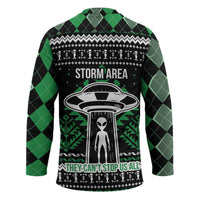 Alien Christmas Hockey Jersey Xmas Holiday Patterns - Wonder Print Shop
