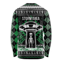 Alien Christmas Long Sleeve Shirt Xmas Holiday Patterns - Wonder Print Shop
