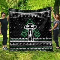 Alien Christmas Quilt Xmas Holiday Patterns - Wonder Print Shop