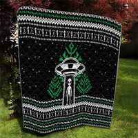 Alien Christmas Quilt Xmas Holiday Patterns - Wonder Print Shop