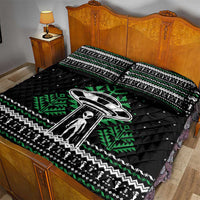 Alien Christmas Quilt Bed Set Xmas Holiday Patterns - Wonder Print Shop