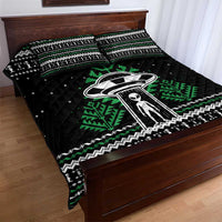 Alien Christmas Quilt Bed Set Xmas Holiday Patterns - Wonder Print Shop