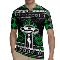 Alien Christmas Rugby Jersey Xmas Holiday Patterns - Wonder Print Shop