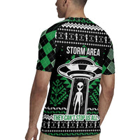 Alien Christmas Rugby Jersey Xmas Holiday Patterns - Wonder Print Shop