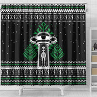 Alien Christmas Shower Curtain Xmas Holiday Patterns - Wonder Print Shop