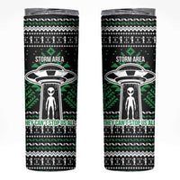 Alien Christmas Skinny Tumbler Xmas Holiday Patterns - Wonder Print Shop